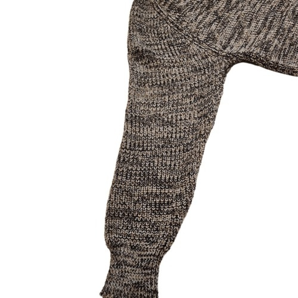 VTG Penn's Landing Women's Ribbed Knit Crewneck Pullover Sweater Black/Brown Lar - Picture 8 of 12